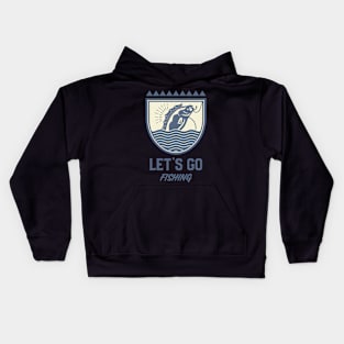 LET'S GO FISHING Kids Hoodie